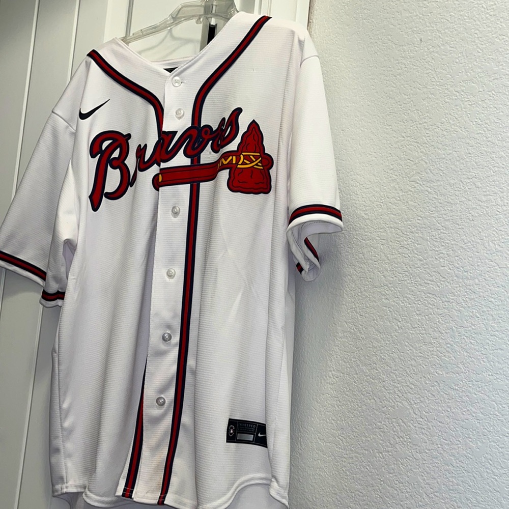 Nike Dansby Swanson Atlanta Braves Baseball Jersey Size Large